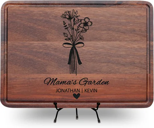 Miniatura 9 de Tabla de cortar personalizada como regalo para el día de la madre, mamá, abuela, esposa, decoración de cocina de madera grabada, regalo