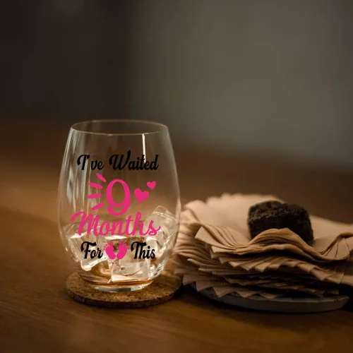 Miniatura 6 de Perfectinsoy Copa de vino con caja de regalo, divertida copa de vino sin tallo para mamá nueva, regalo del día de la madre para mamá, regalos