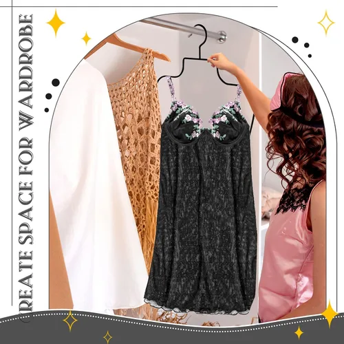Miniatura 6 de Taiyin Colgador de bikini con forma de cuerpo Perchas de lencería de alambre para pantalla traje de baño traje de baño vestido deslizante