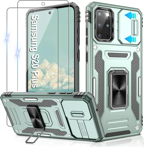 Miniatura 242 de Gritup para Samsung Galaxy S22 Funda con protectores de pantalla HD de 2 paquetes y cubierta deslizante para la cámara, protección contra caídas