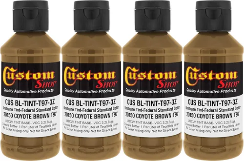 Miniatura 8 de Revestimiento personalizado de 300 ml (color negro metálico) de Urethane Tint concentrado para tintar camión cama revestimiento – Proporcionado