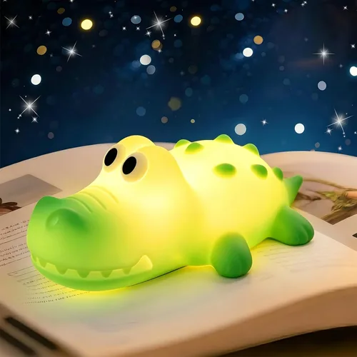 Miniatura 11 de AVEKI Luz nocturna de dragón rosa, linda lámpara de dragón para bebés regalos para niñas y princesas, 10 modos de luz táctil ajustable, lámpara