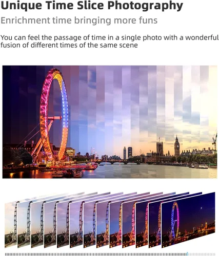 Miniatura 4 de ATLI EON - Cámara de lapso de tiempo para fotografía, video digital Full HD 1080P, mini videocámara, HDR, Blanco
