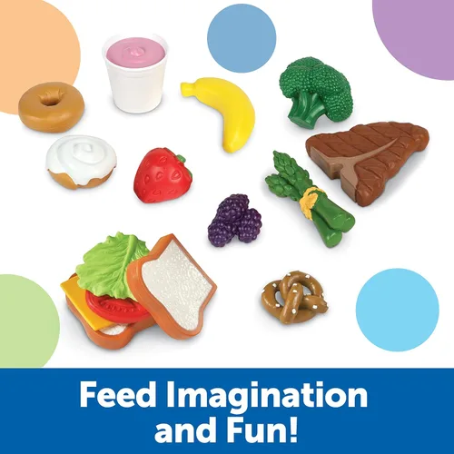 Miniatura 2 de Juego completo de alimentos de juguete para ampliar vocabulario Learning Resources New Sprouts., Variados