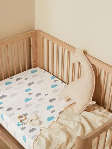 Miniatura 2 de TILLYOU Sábanas para cuna de bebé para niños y niñas, sábanas súper suaves para cama de niño pequeño, paquete de 2 sábanas para colchón estándar