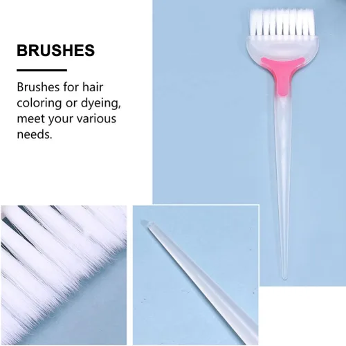 Miniatura 5 de Beaupretty Cepillo de tinte para el cabello de 8.85 pulgadas, cepillo de cerdas suaves para coloración del cabello para salón y uso doméstico, peine