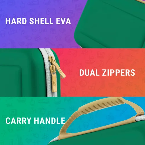 Miniatura 6 de Orzly Funda de transporte para consola Nintendo Switch OLED con accesorios y compartimento de almacenamiento para juegos, caja de regalo