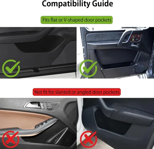 Miniatura 6 de Paquete de 2 portavasos con clip para la puerta del automóvil, organizador de asiento automotriz para bebidas extra, soporte para café, cuero