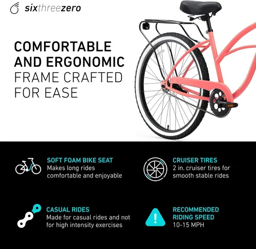 Miniatura 7 de sixthreezero Around The Block - Bicicleta de playa para mujer