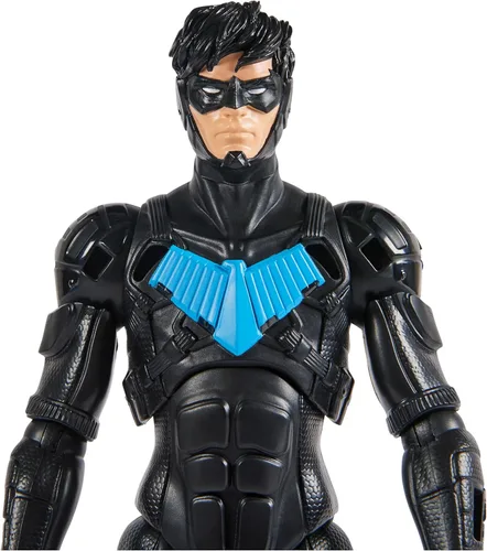 Miniatura 8 de DC Comics, Batman Adventures, figura de acción Nightwing, 15 accesorios de armadura, 17 puntos de articulación, 12 pulgadas, juguete de superhéroe
