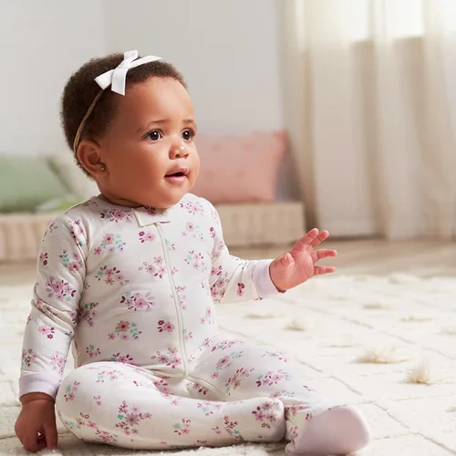 Miniatura 4 de Gerber Paquete de 2 mamelucos Sleep 'N Play para bebé niña, Jardín lavanda