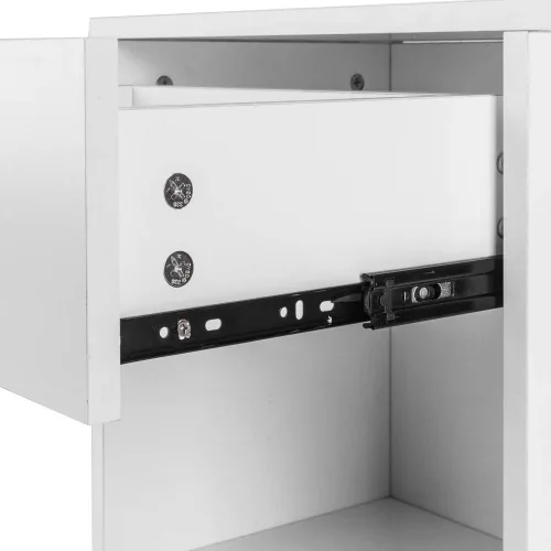 Miniatura 7 de Juego de 2 mesitas de noche con cajón de almacenamiento para el hogar, dormitorio, oficina