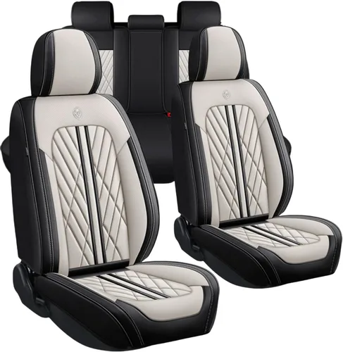 Miniatura 36 de Juego de fundas de asiento de automóvil de cuero nappa impermeables y transpirables de ajuste universal, cojín protector para vehículo automotriz