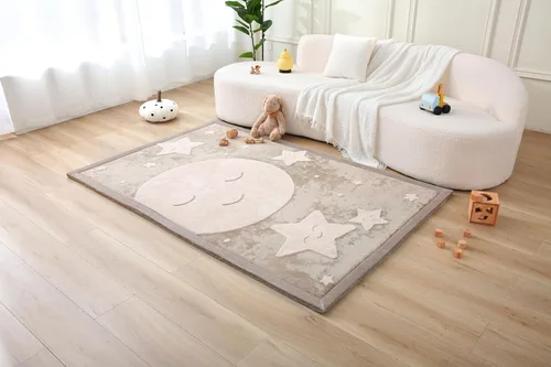 Miniatura 10 de Hakuna Matte - Alfombra de juego prémium para bebé de terciopelo coral ultrasuave con espuma viscoelástica, antideslizante, resistente al agua,