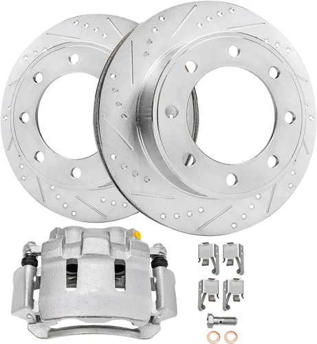 Miniatura 40 de Detroit Axle - Rotores de freno delanteros para Lexus GS350 GS430 GS450h GS460 IS200t IS250 IS300 IS350 Reemplazo de rotores de freno perforados