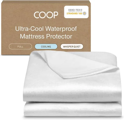 Miniatura 16 de Coop Home Goods Protector de colchón impermeable ultra fresco, tamaño individual, protector de colchón refrescante, lavable a máquina, funda de cama