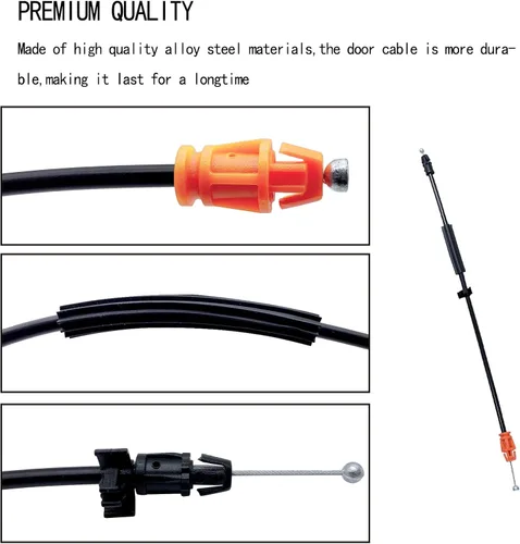 Miniatura 3 de Cable de pestillo de puerta de 16.5 pulgadas, cable de liberación de pestillo de manija de puerta interior compatible con Chevy Tahoe Sierra Yukon
