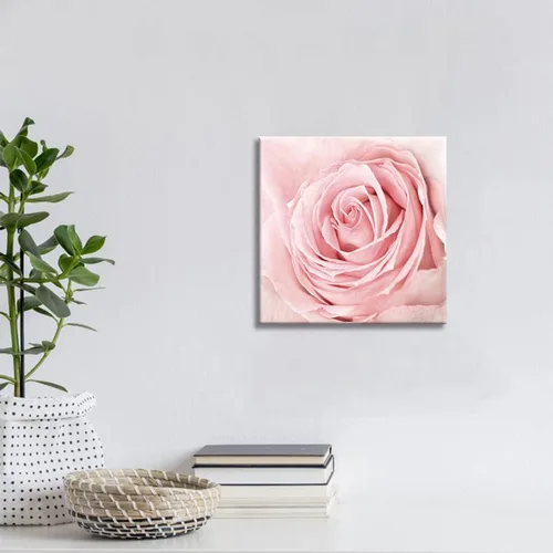 Miniatura 5 de Lienzo de primer plano con rosas rosadas, arte de pared rosa rubor, decoración de baño, luz estética, decoración de dormitorio, obras de arte