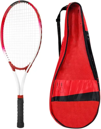 Miniatura 8 de Raqueta de tenis portátil resistente a los golpes con bolsa de transporte para parque, mujeres, hombres, principiantes, adultos, jugadores