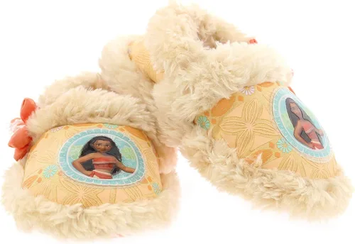 Miniatura 3 de Disney Moana - Pantuflas de felpa para niña pequeña con piel sintética 11-12 M EE UU para niño pequeño coral Coral