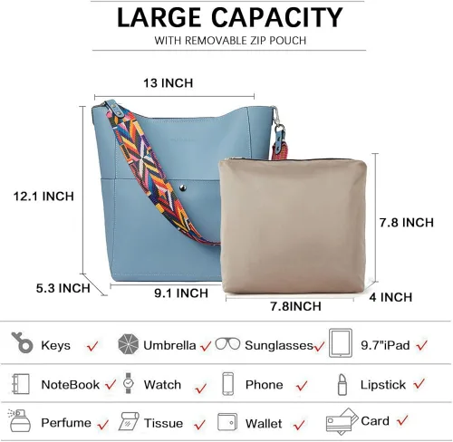 Miniatura 3 de BOSTANTEN - Bolsos de cuero al hombro tipo balde para mujer
