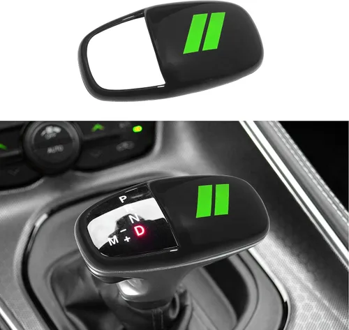 Miniatura 14 de Cubierta para cabeza de palanca de cambio para accesorios Dodge Charger 2015-2023 Challenger 2015-2024 Durango 2016-2025 2026, inserto