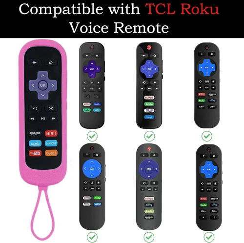 Miniatura 2 de Juego de 3 fundas para controles remotos Westinghouse Roku TV Onn Roku TCL Hisense Roku Funda protectora de silicona universal para Roku Remote