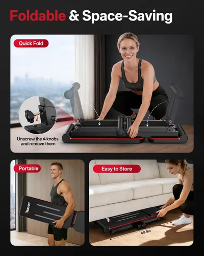 Miniatura 2 de PASYOU Adjustable Weight Bench, 660LB/700LB Capacity Foldable Workout Bench, Incline Flat Bench Press for Home Gym, Dual-Frame Strength Training
