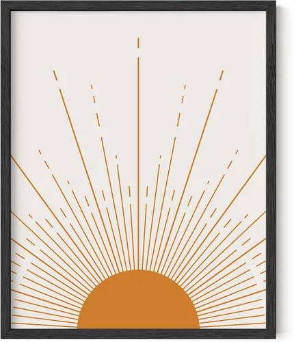 Miniatura 12 de HAUS AND HUES Arte de pared enmarcado bohemio – Decoración de pared del sol del suroeste, impresiones modernas geométricas contemporáneas de Sol