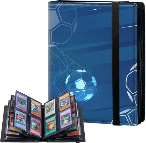 Miniatura 15 de Carpeta de tarjetas de 4 bolsillos con capacidad para 160 tarjetas, carpeta de álbum de coleccionista de libros de tarjetas para Yugioh, MTG, TCG