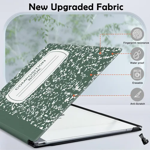 Miniatura 3 de Funda para Remarkable 2 Tablet de Papel 10.3" Lanzada en 2020, Funda de Libro Folio Protectora Liviana y de Carcasa Dura con Soporte de Lápiz Libro