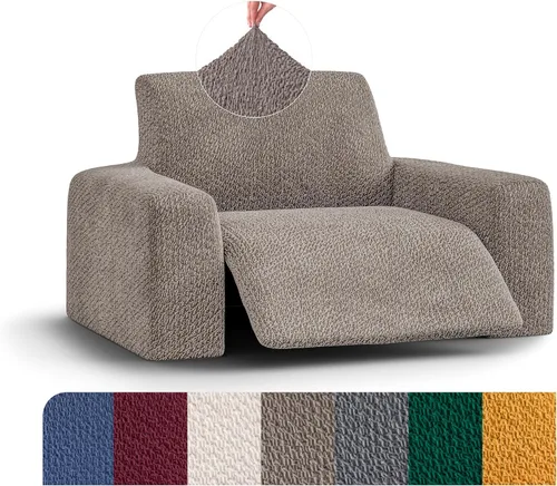 Miniatura 23 de PAULATO BY GA.I.CO. Funda reclinable – Funda de ajuste suave – Protector elástico de muebles reclinables de 1 pieza – Tela de terciopelo lavable a