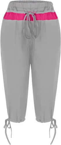 Miniatura 20 de Pantalones capri para mujer, estilo casual, de verano, elásticos, de cintura alta, pantalones de yoga, ajuste atlético, pantalones deportivos