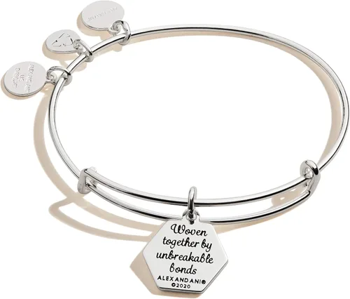 Miniatura 2 de Alex and Ani - Pulsera expandible de alambre para mujer, con dije significativo, colección Because I Love You, de 2 a 3.5 pulgadas