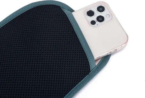 Miniatura 54 de DAITET Cinturón de dinero, soporte para pasaporte, cartera de viaje oculta segura con bloqueo RFID, riñonera encubierta (negro), Negro, Rfid
