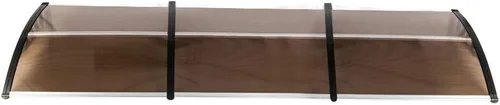 Toldo para ventana, cubierta de policarbonato para exteriores, puerta delantera al aire libre, patio, protección contra la lluvia, nieve, luz solar
