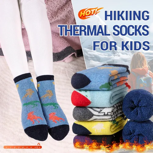 Miniatura 8 de Eocom 6 pares de calcetines de invierno cálidos de lana para niños y niñas