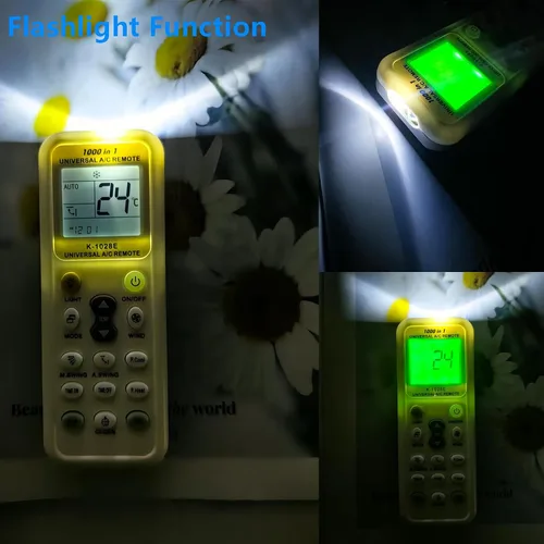 Miniatura 4 de Universal Aire acondicionado Control remoto retroiluminación A/C controlador de acondicionamiento 1000 en 1 para Mitsubishi Toshiba HITACHI FUJITSU