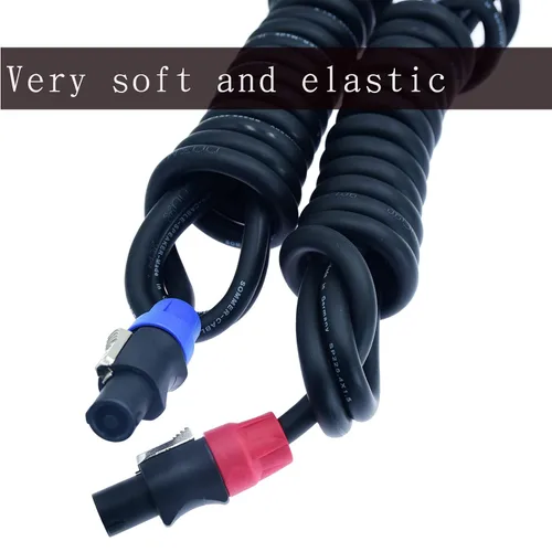 Miniatura 4 de Speak on Paquete de 2 cables de altavoz profesional Speakon a Speakon macho calibre de bloqueo de cable de cable de audio profesional de 12 AWG