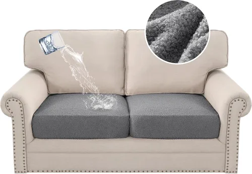 Miniatura 14 de H.VERSAILTEX Fundas impermeables para cojines de asiento de sofá Fundas para cojines de sofá Fundas protectoras antideslizantes para cojines