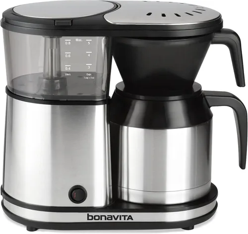 Miniatura 7 de Cafetera digital Bonavita BV1500TD para 5-tazas, acero inoxidable, BV1500TS, Acero inoxidable