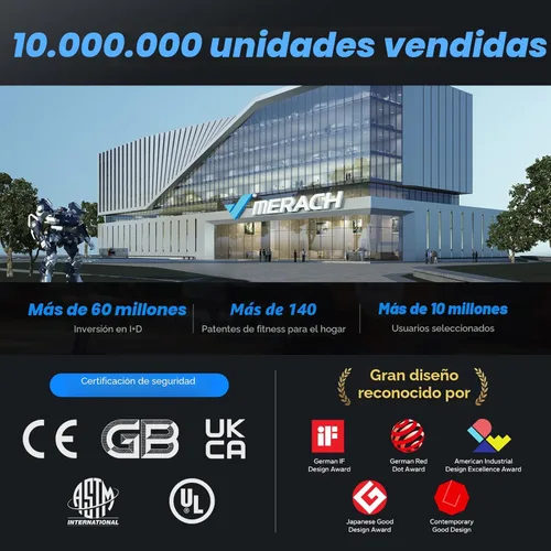 Miniatura 9 de MERACH Máquina de remo profesional para interiores, máquinas de remo ajustables de resistencia al aire para el hogar, asiento ergonómico cómodo