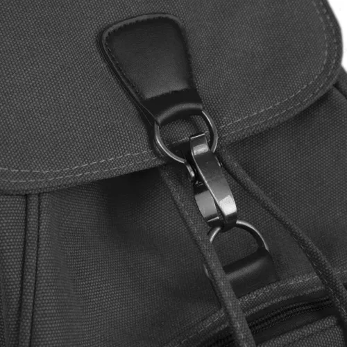 Miniatura 9 de WITERY Mochila de lona para mujer, mochila casual para computadora, Negro -, Tamaño único, Vintage