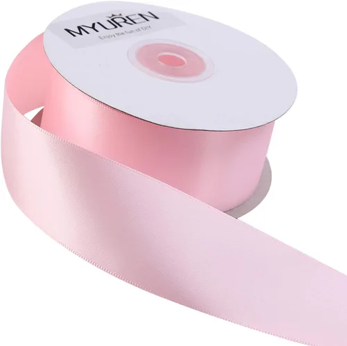 Miniatura 34 de Cinta de satén amarilla de 1 pulgada, cinta de satén sólido de doble cara para envoltura de regalos, bodas, decoración de fiestas, accesorios