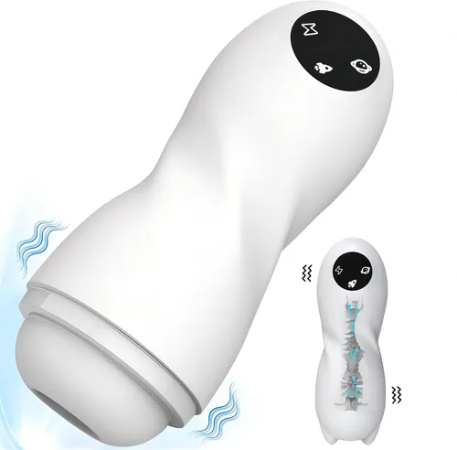 Masturbador masculino automático, masturbadores masculinos eléctricos con 4 modos de succión y 9 modos de vibración, juguete sexual masculino para