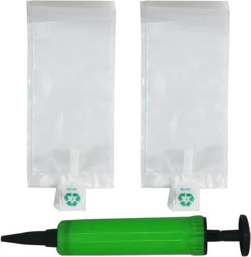 Miniatura 12 de Miupoo Bolsas de aire de embalaje, bolsa protectora de embalaje de aire inflable de plástico transparente con cojín de bomba gratis, bolsa