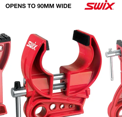 Miniatura 3 de SWIX Tornillo de esquí T149-50 con mordazas de 1.969 in de ancho Abrazaderas ajustables duraderas para encerar y afinar esquís alpinos