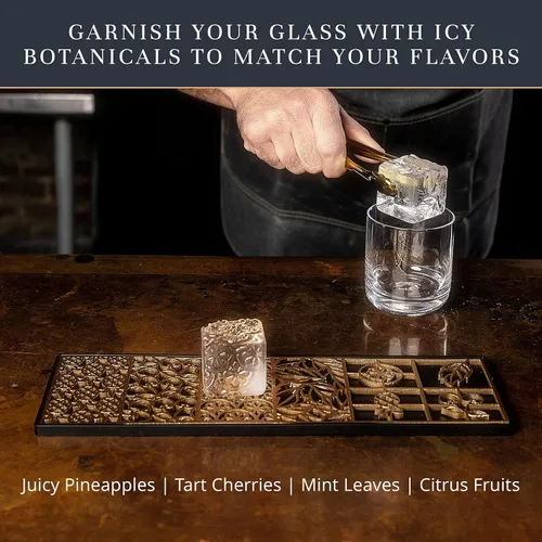 Miniatura 5 de Bandeja de Diseño para Hacer Cubitos de Hielo Transparentes - Molde Moderno para Bourbon y Cócteles en 5 Segundos - Molde de Cubo de Whisky Sellado