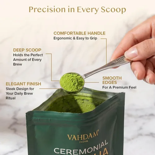 Miniatura 3 de Cuchara de medida perfecta para té de hojas sueltas Cuchara de té de acero inoxidable de calidad premium Cucharadas de medida perfectas