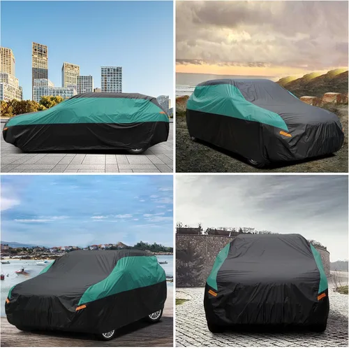 Miniatura 6 de SEAZEN Funda impermeable para automóvil SUV para todo tipo de clima, cubierta de automóvil para exteriores, protección contra el viento y la nieve